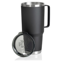 44oz Black Double Vacuum Wall Tumbler With Handle - $30.49