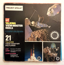 Gaf Talking View-Master Reels Project Apollo Man On The Moon Nasa Space Saturn V - £10.05 GBP