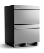 24 Inch Under Counter Dual Drawer Fridge with 37?°F-64?°F Temperature Ra... - $22,620.32 MXN