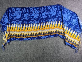 Vintage 1990s y2k CORONA beer Scarf slouchy oversize silky Scarf 19x57&quot; - £30.93 GBP
