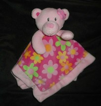 FIRST IMPRESSIONS BABY PINK TEDDY BEAR SECURITY BLANKET STUFFED PLUSH LO... - £29.50 GBP