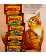 1963 Friskies Cat Food Advertisement Pet Supply Carnation Vintage DWJJ17 - €21,44 EUR