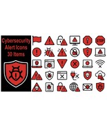 Cybersecurity alert icons thumbtall