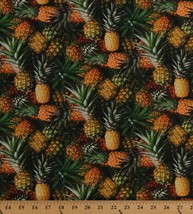 Cotton Pineapples Tropical Fruits Summer A La Carte  Fabric Print BTY D571.77 - £11.70 GBP