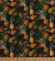 Cotton Pineapples Tropical Fruits Summer A La Carte  Fabric Print BTY D571.77 - £11.17 GBP