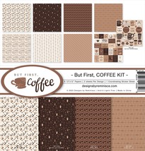 Reminisce Collection Kit 12&quot;X12&quot;-But First, Coffee - £28.87 GBP