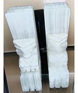 Beautiful 6&quot; Polished Marble  Bookends Handcarved - $519.39 MXN