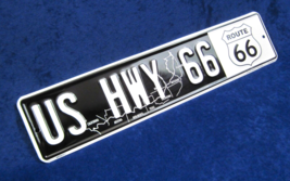 RT 66 US HWY -*US MADE* 18&quot; Embossed Metal Street Sign Man Cave Garage B... - $15.95