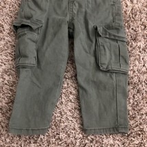 OshKosh B'gosh Baby Boy Size 12 Months Suspender overall  Green Cargo Pants - $14.01