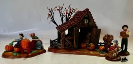 Dept 56 New England Village #56639 It&#39;s Almost Thanksgiving Accessory Set Of 4 - £34.86 GBP