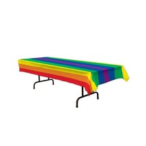 Rainbow Tablecover Party Accessory (1 count) (1/Pkg)  - $280.24 MXN