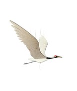 Crane Bird Flying Hanging Mobile Wood Colombia Fair Trade New - $69.95