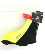 Gore Bike Wear Windstopper Thermo Overshoes Black Yellow Size L 9-10.5 - £38.22 GBP
