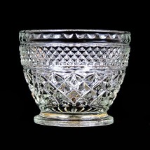Anchor Hocking Wexford Open Sugar Bowl Vintage Footed Glassware JRB - $14.70