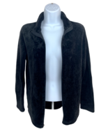 Women&#39;s Ladies Fleece Black Jacket Coat Top w/ Zipper Size M (8-10) +FRE... - €21,86 EUR