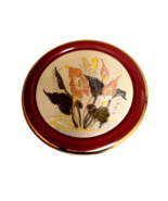 Himark giftware round trinket box Japan floral design - £7.85 GBP