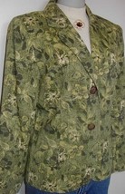 Green Floral Western Horse Show Hobby Halter Jacket Large Apparel Clothes  - $50.00