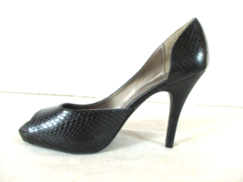 Apt 9 Black Peep Toe Slip On Pumps Heels Shoes Women&#39;s 10 M (SW8) - £16.74 GBP