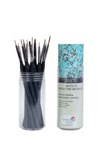 Low Cost Set 12 BRUSTRO Artists’ Water color &amp; Acrylic Miniature Assorted Brush - £53.05 GBP