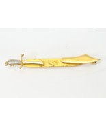 Anson Gold Tone Sword Tie Clip Split Folding Sword Circa 1950s - $216.25 MXN Anson Gold Tone Sword Tie Clip Split Folding Sword Circa 1950s - $216.25 MXN