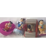 Vintage Flintstones Lot Of 4 Kids Meal Collectible Set #3 - £12.64 GBP