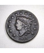 1833 Large Cent VF Details Coin AN714 - £49.82 GBP