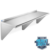 NSF Stainless Steel 18&quot; x 60&quot; Commercial Kitchen Wall Shelf Restaurant S... - £131.40 GBP