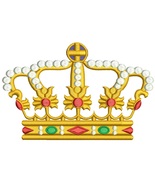  crown Machine Embroidery Design - $4.75