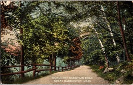 Monument Mountain Road Great Barrington Mass  Vintage Postcard (D2) - £7.66 GBP