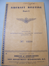 1943 WW2 Navy Aeronautics Aircraft Riviting Booklet 11 - $460.95 MXN