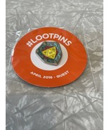 Quest D20 20 Side Die Loot Crate Metal Pin- Exclusive. Factory Sealed New - £7.64 GBP