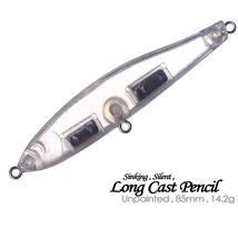 20PCS 8.5CM 14.2G Sinking Long Cast Pencil DIY Unpainted Bait Blank Fish... - $21.97