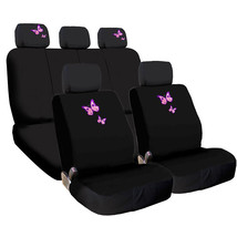 For MERCEDES New Butterfly Design Front Rear Car Truck SUV Seat Covers Set  - £31.44 GBP