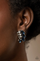 Paparazzi Flawless Fronds Blue Post Earrings - New - £3.53 GBP