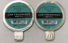 ALL NEW 2-Pack Radiant Sky Scentportable CAR Refills Bath &amp; Body Works - £11.83 GBP