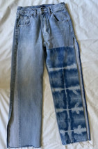 Levi&#39;s Made &amp; Crafted Tie Dye Slit Denim Flare High Rise Jeans 27/4 - $69.29