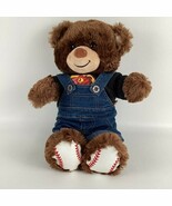Build A Bear Baseball Feet Teddy Bear 15&quot; Plush Stuffed Animal Toy Dress... - $37.58 CAD