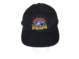 Bike Week 2000 Hat Iron Horse Saloon Cap Snapback Black Nissun Vintage - $17.99