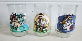 Vintage Dr. Seuss Welch&#39;s Jelly Jars #1, 4 and 6 - Thidwick and Cat In T... - $18.50