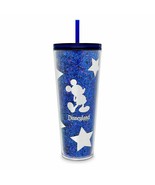 Starbucks Disneyland- Wishes Come True 24oz Tumbler wStraw Blue Sparkle ... - $48.37