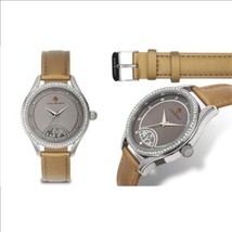 NEW Louis Richard 14066 Women Moselle Collection Crystal Gold/Grey Fashion Watch - £11.57 GBP