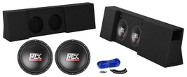10" MTX Subwoofers+Box For 2009-17 Ford F150 Super Crew+2017 F250/350 Super Duty - £361.38 GBP