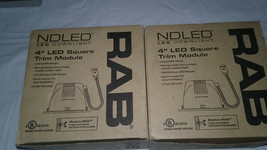 Lot Of 2 Rab Lighting Ndled 4&quot; Led Down Lights NDLED4SD-50Y-W-W White CONE/RING - £159.86 GBP