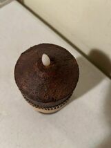Burnt Mustard Flicker Flame Timer Pillar Candle - 6 inch image 4