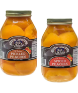 Amish Wedding Pickled Peach Halves and Spiced Peach Halves Variety 2-Pack - £30.93 GBP