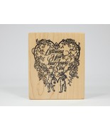 Listening Hearts Hear Angels Sing, Wood Mounted Rubber Stamp  PSX G-1306... - $14.18 CAD