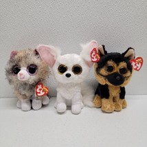 Ty Beanie Boos Lot of 3 - Scrappy Cat, Spirit Dog, Phoenix Fox 6&quot; Plush  - $22.67