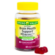 Spring Valley Brain Health Support Vegetarian Gummies 300mg 60 Gummies  - £27.56 GBP