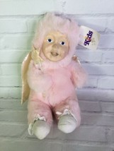 Kids Of America Corp Pink Angel Fairy Baby Doll Porcelain Face Plush Body VTG - £8.17 GBP