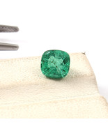 Natural Zambian Emerald Square Shape Faceted Cut Gemstone For Jewelry Ma... - $62.99